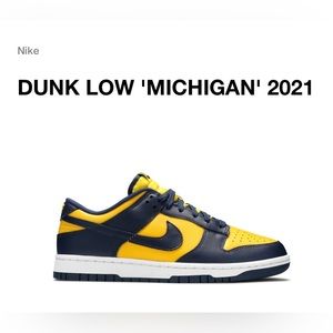 Men’s 
DUNK LOW 'MICHIGAN' 2021 NIKE.